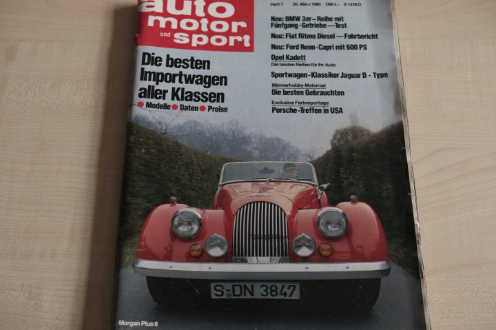 Deckblatt Auto Motor und Sport (07/1980)